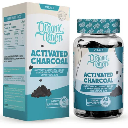 اورجانيك نيشن فحم لعلاج الغازات | organic nation charcoal