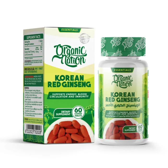 اورجانيك نيشن جنسنج 1000 | organic nation ginseng Red Korean