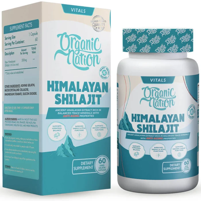 اورجانيك نيشن شيلاجيت كبسول | Organic Nation Himalayan Shilajit