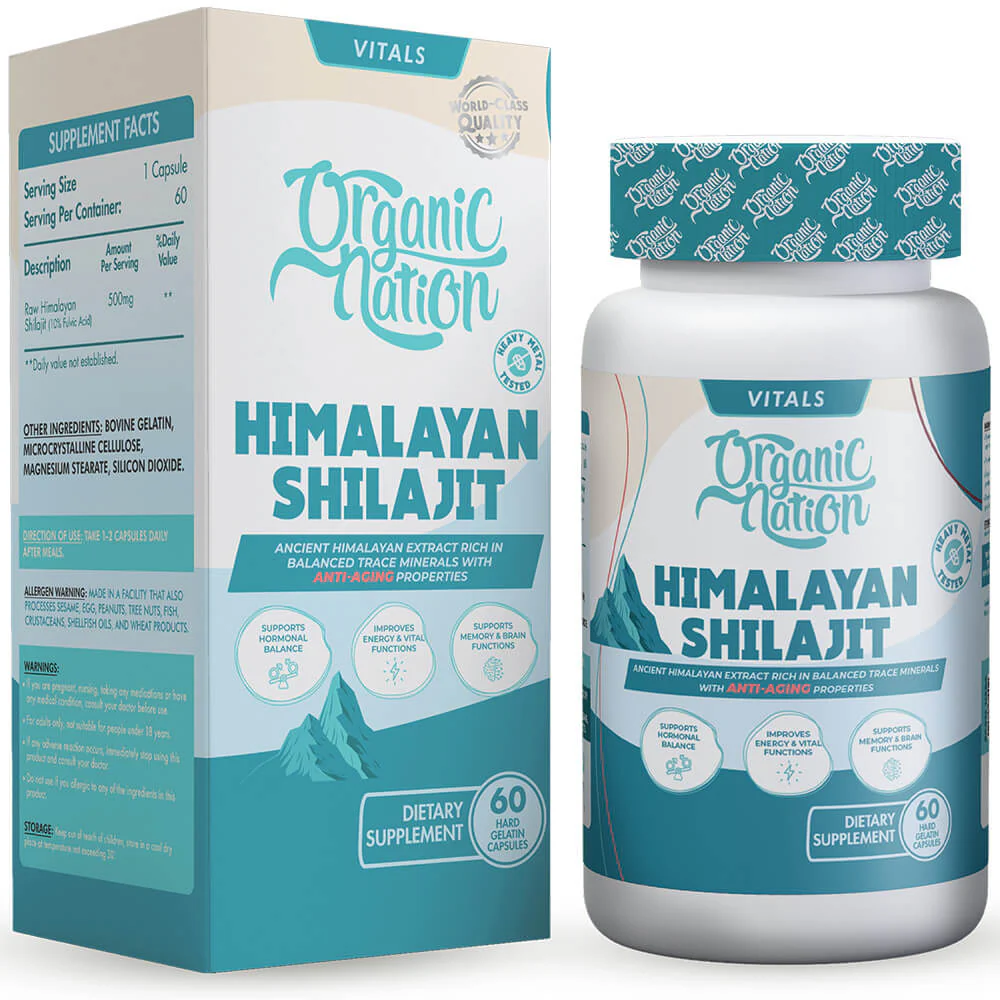 اورجانيك نيشن شيلاجيت كبسول | Organic Nation Himalayan Shilajit