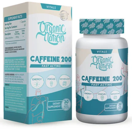 اورجانيك نيشن كافيين 200 ملجم | Organic Nation Caffeine