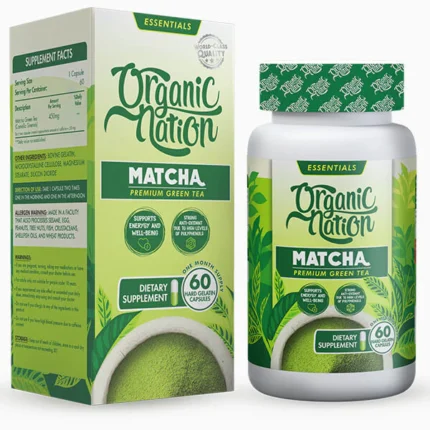 اورجانيك نيشن ماتشا كبسول | Organic Nation Matcha