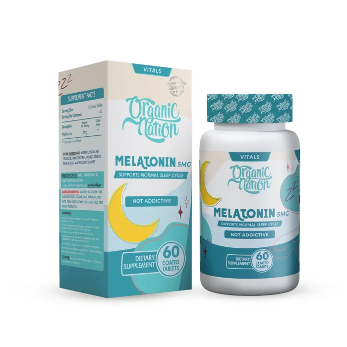 اورجانيك نيشن ميلاتونين 5 ملجم Organic Nation Melatonin