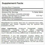 puritanspride Green tea Extract 315mg كبسولات الشاي الأخصر للتخسيس 100 كبسولة
