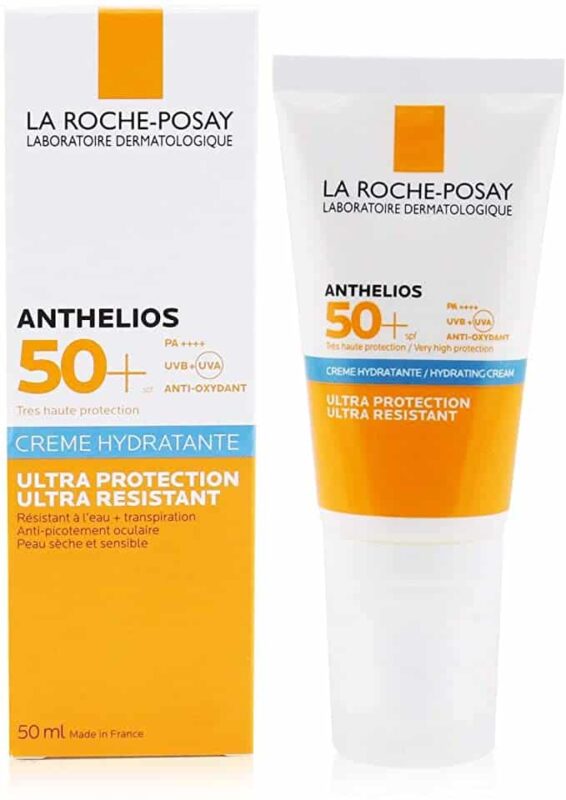 لاروش صن بلوك للبشرة الجافة 50 مل la roche anthelios hydrating cream