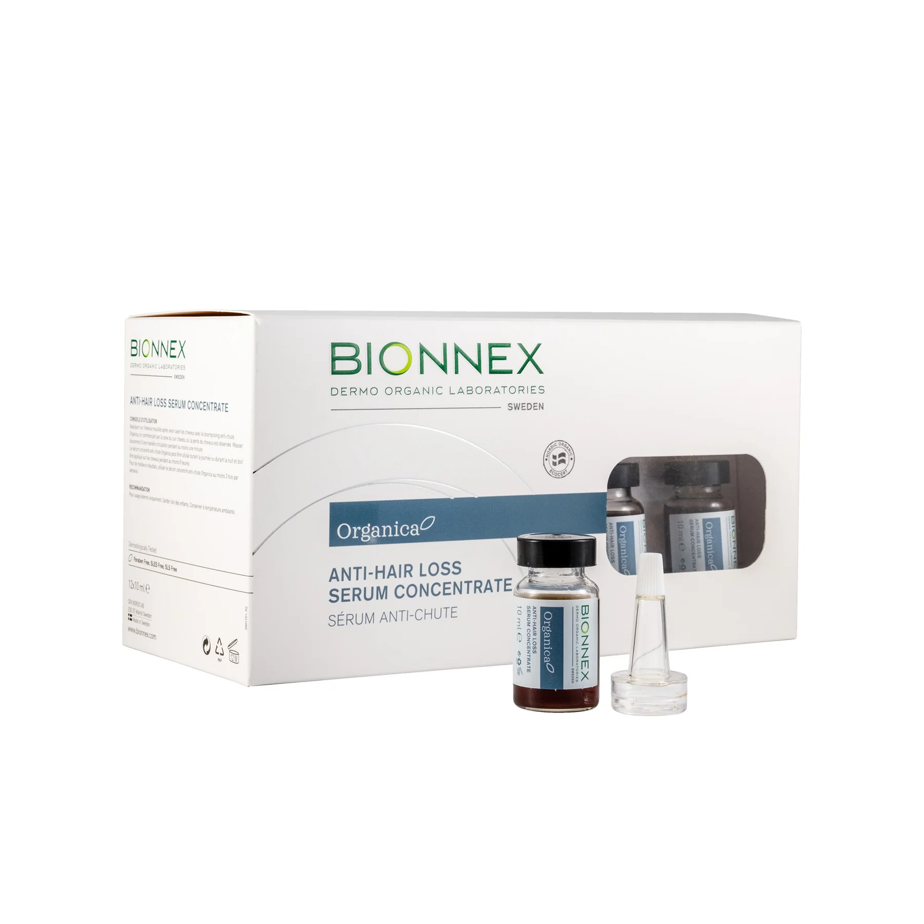 بيونكس امبولات اورجانيك لتساقط الشعر 12 امبول | bionnex ampoules Serum ...