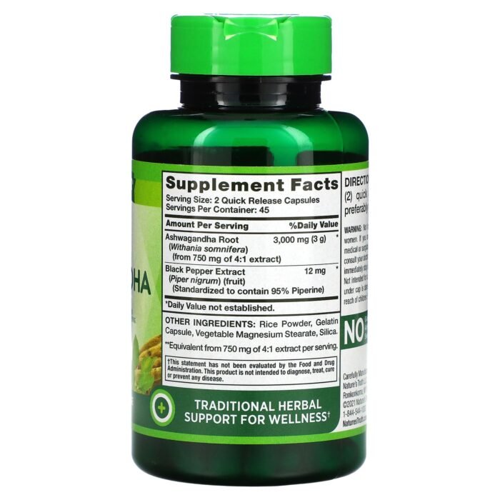 ناتشرز تروث‏ اشواجندا 3000 ملجم Nature’s Truth Ashwagandha