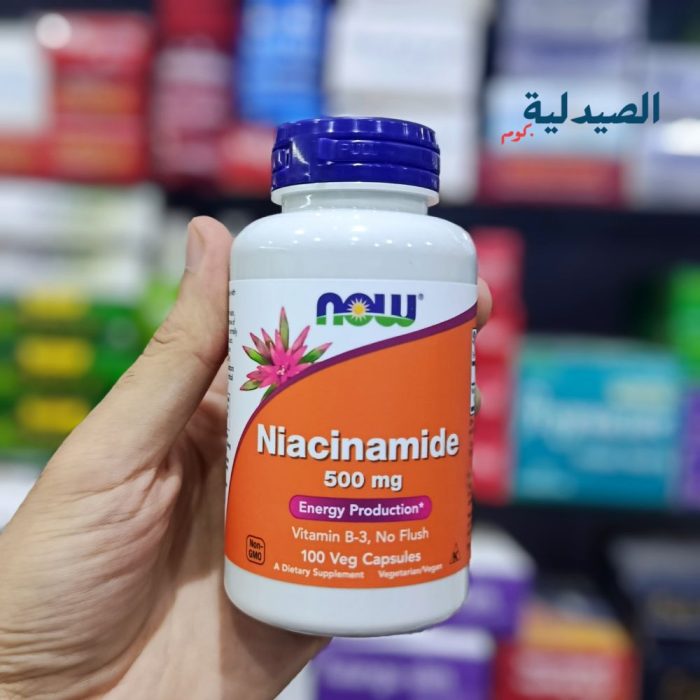 كبسولات ناو نياسيناميد 500 ملج Now Niacinamide 100 Cap كبسولات ناو نياسيناميد 500 ملج | Now Niacinamide 100 Cap - الصورة 1