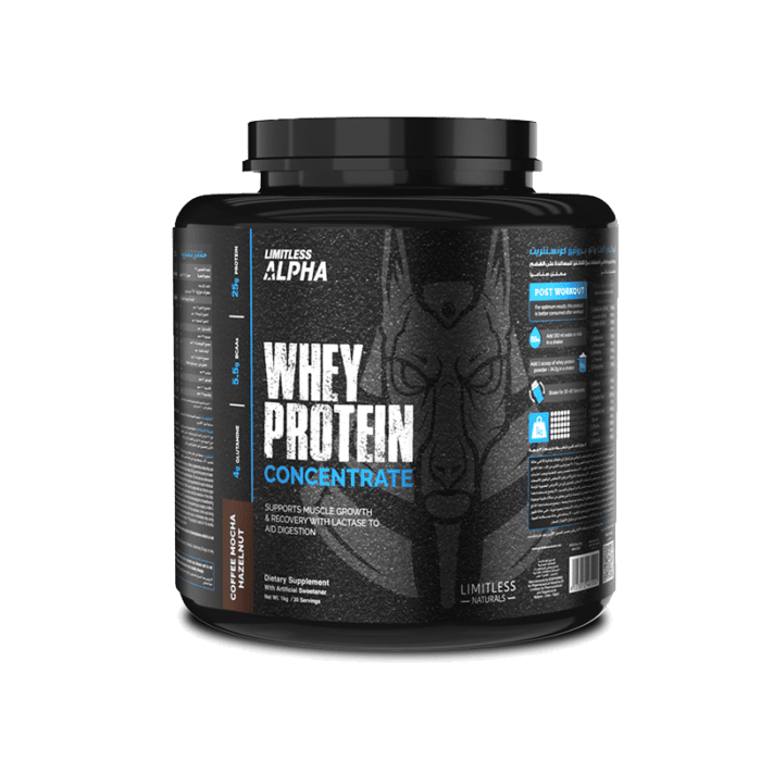 ليمتلس الفا واي بروتين كونسنتريت limitless alpha whey protein concentrate