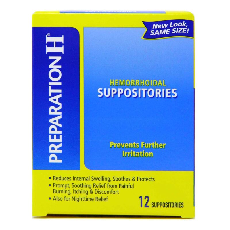 بريباريشن اتش لبوس للبواسير | preparation h suppositories