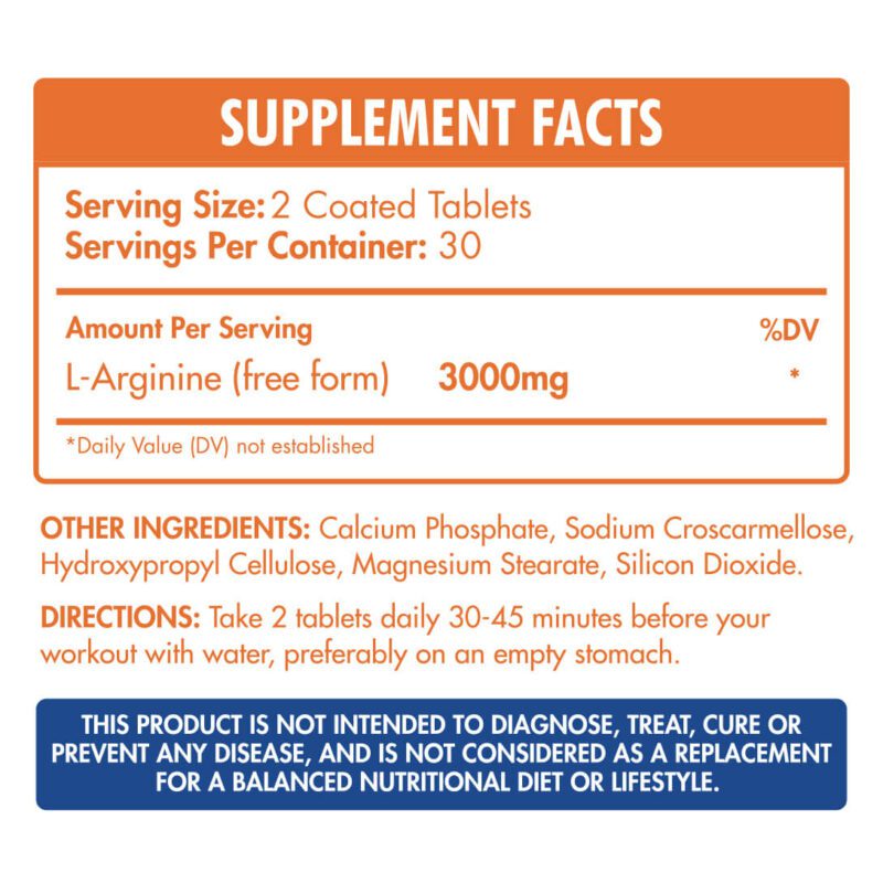 ماكس ماصل ارجينين 60 قرص Max Muscle Arginine 3000