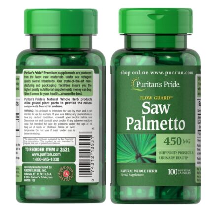 بيوريتانز سو بالميتو - puritan's pride saw palmetto