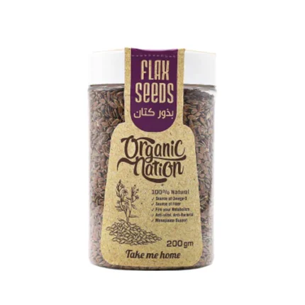 اورجانيك نيشن بذور الكتان | Organic Nation Flax Seeds