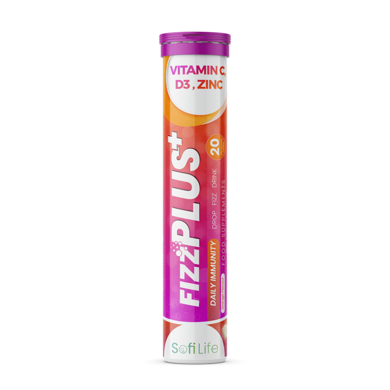 سوفى لايف فيز بلس فيتامين سي وفيتامين د3 و زنك 20 قرص فوار | Sofi Life Fizz Plus Vitamin C+ Vitamin D3 + Zinc