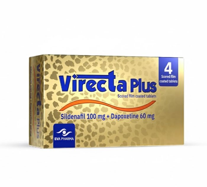 فايركتا بلس 100 مجم ودابوكستين 60 مجم Virecta Plus فايركتا بلس 100 مجم ودابوكستين 60 مجم Virecta Plus