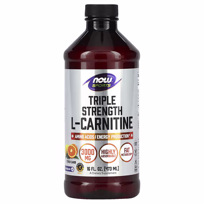 ناو ال كارنتين شراب 3000 مجم 473 مل | Now Liquid L Carnitine