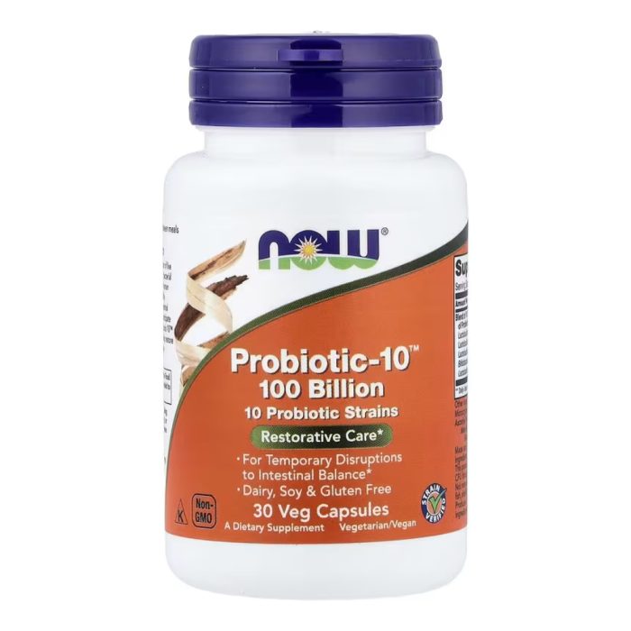 ناو بروبيوتيك ناو فودز now probiotic 10 25 billion