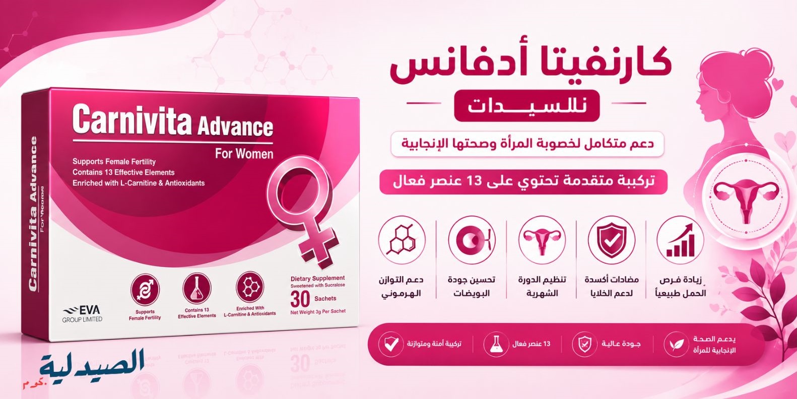 acetyl l-carnitine للنساء كارنيفيتا ادفانس | carnivita advance for woman - الصيدلية making it ideal for Antioxidant Therapeutics in Parkinson's Package:60 count-1 bottle reapply sunscreen every 2 hours