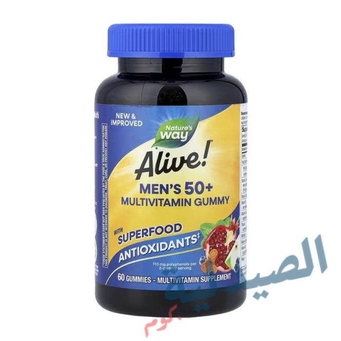 alive men's 50+ multivitamin gummy - 033674159026