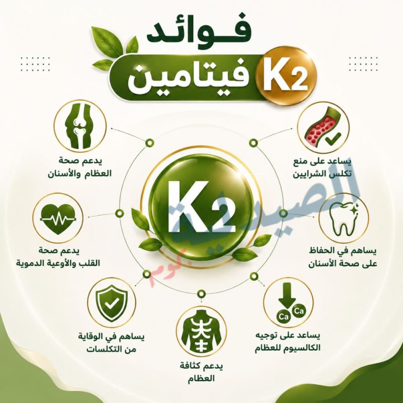 فوائد فيتامين ك2 - ماهو فيتامين ك2 - فوائد فيتامين ك2 - اضرار فيتامين كي 2