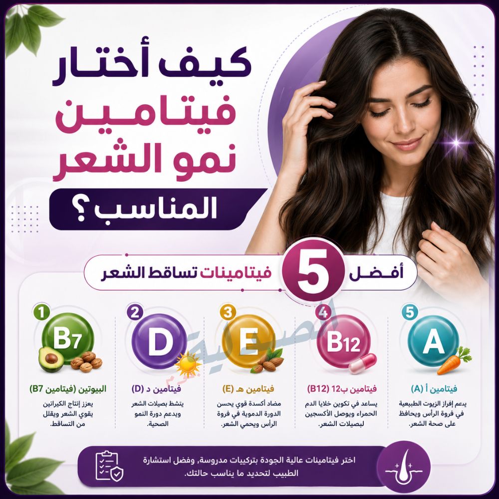 كيف أختار فيتامين نمو الشعر المناسب؟