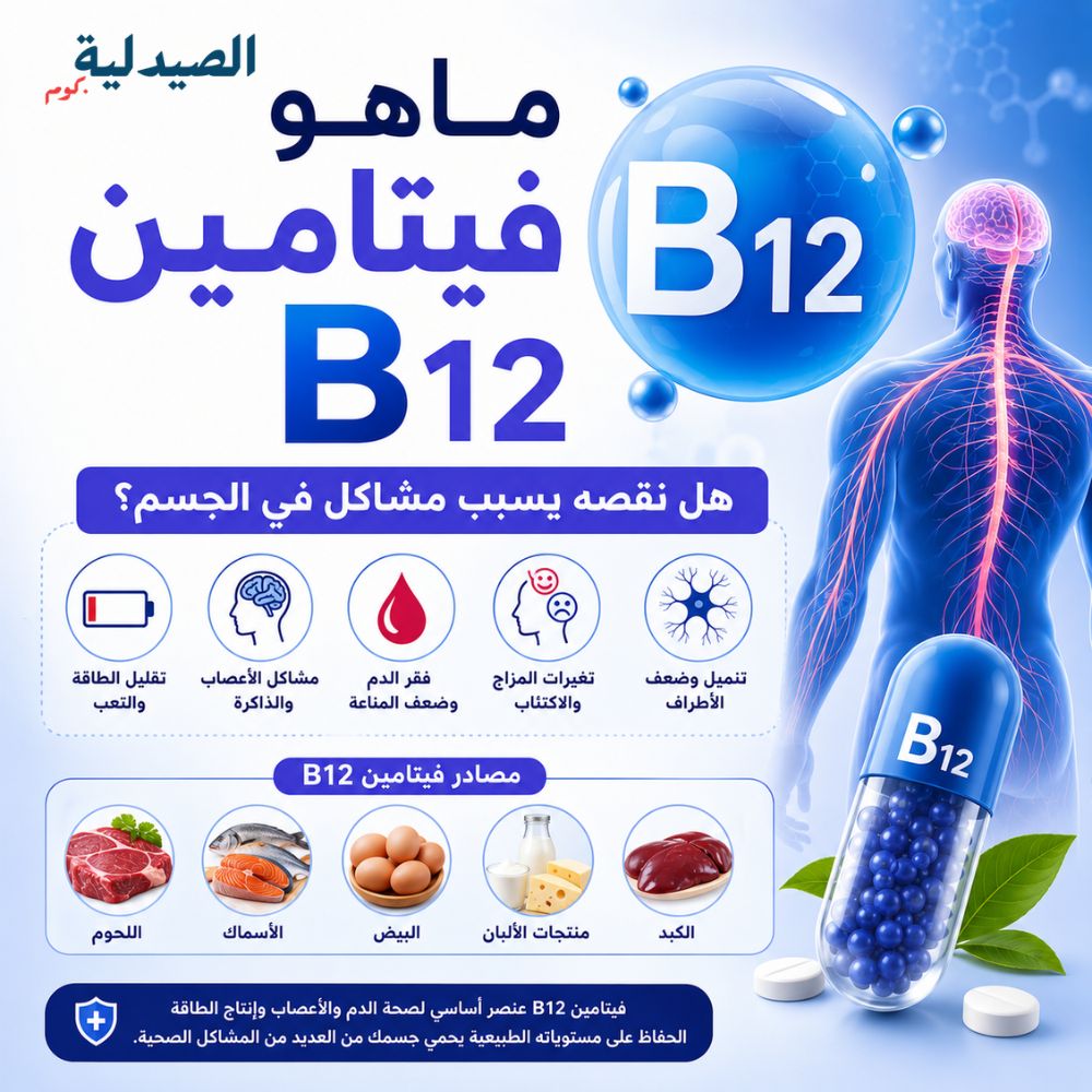 ماهو فيتامين b12 - ما هي أعراض نقص فيتامين ب 12؟ - ازاي اعرف ان عندي نقص فيتامين b12