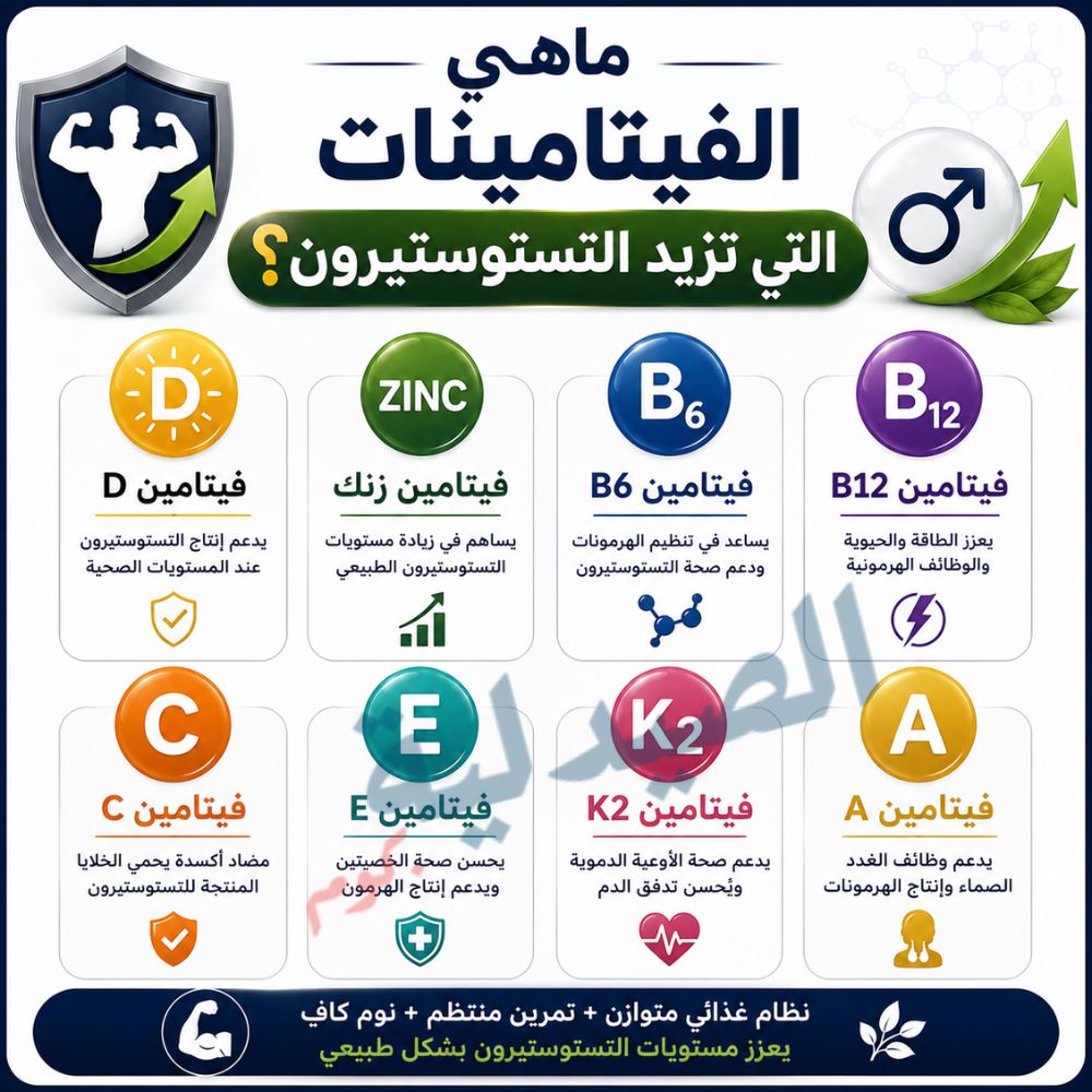ماهي الفيتامينات التي تزيد التستوستيرون؟ - علاج نقص التستوستيرون عند الرجال