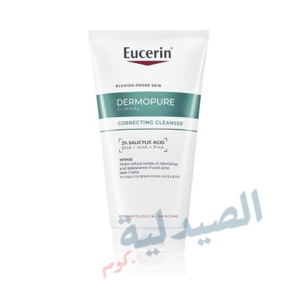 يوسيرين ديرمو بيور غسول 150 مل - eucerin correcting cleanser