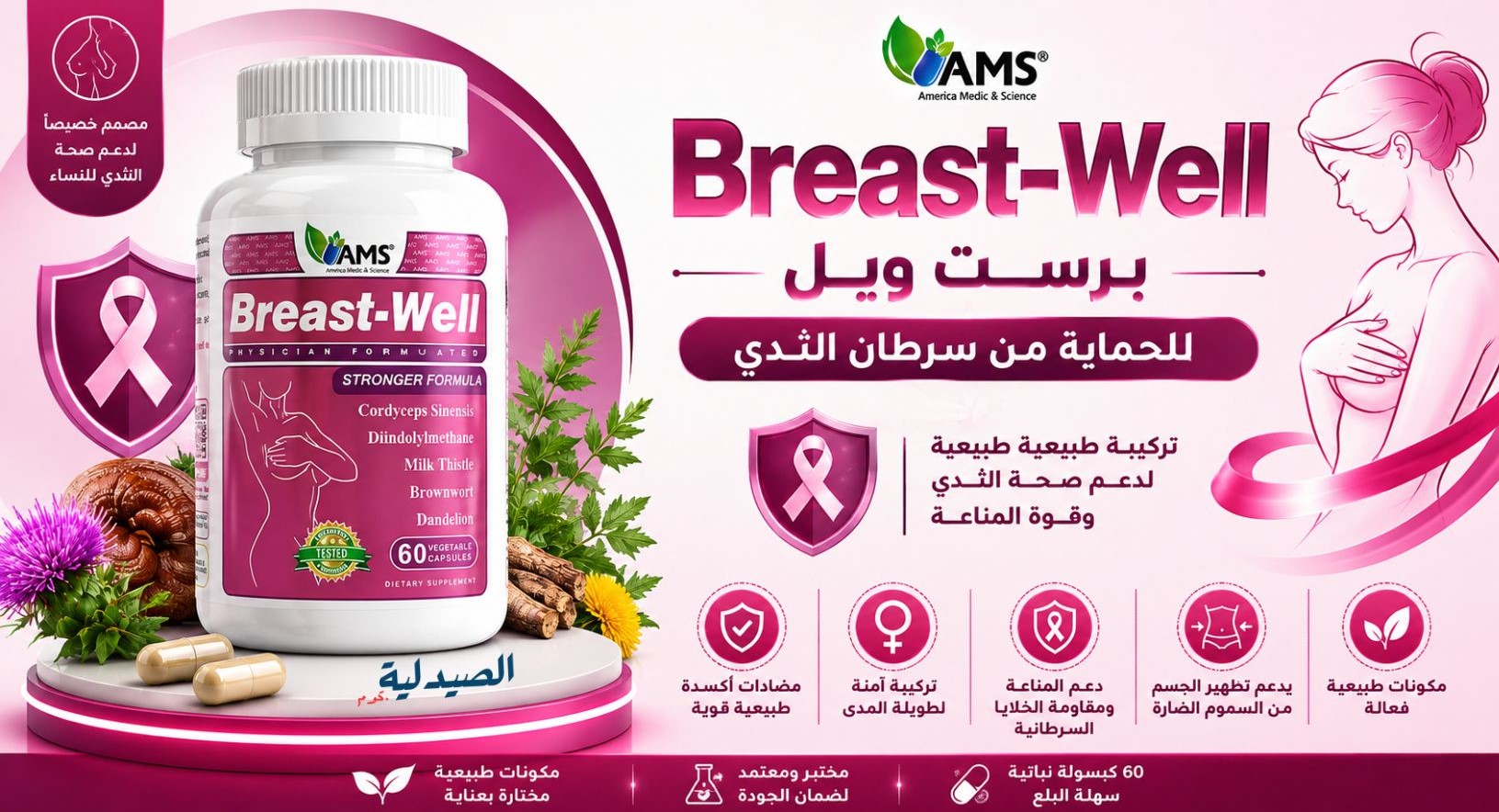برست ويل للحماية من سرطان الثدي - breastwell ams