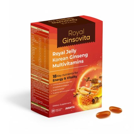 رويال جينسوفيتا كبسول royal ginsovita 20 cap