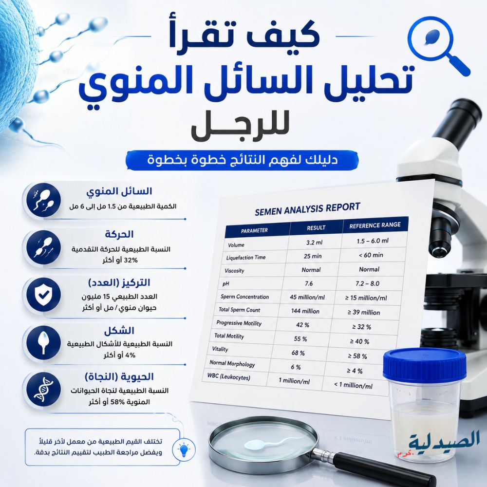 كيف تقرأ تحليل السائل المنوى للرجل؟ 10 مؤشرات الأهم في التحليل