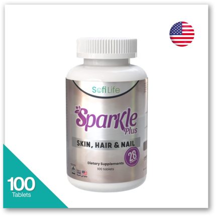 sparkle plus skin hair & nail - سباركل بلس سكين هير نيل - sofilife sparkle plus skin hair nail 100 tab